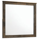 Woodmont Rectangle Dresser Mirror Rustic Golden Brown - NY Furniture Direct (NY)
