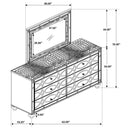 Gunnison Dresser With Mirror - NY Furniture Direct (NY)