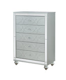 Gunnison 5-drawer Chest Silver Metallic - NY Furniture Direct (NY)