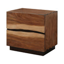 Winslow 2-drawer Nightstand Smokey Walnut and Coffee Bean - NY Furniture Direct (NY)