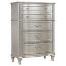 Evangeline 6-drawer Chest Silver Oak - NY Furniture Direct (NY)