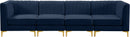 Alina Navy Velvet Modular Sofa