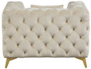 Kingdom Cream Velvet Chair