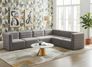 Quincy Grey Velvet Modular Sectional