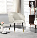 Louise Cream Velvet Dining Chair