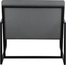 Industry Grey Faux Leather Accent Chair