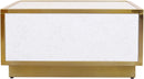 Glitz White Faux Marble Coffee Table