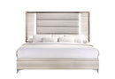 Zambrano White Bed with LED