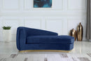 Julian Navy Velvet Chaise
