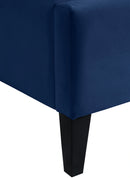 Fritz Navy Velvet Full Bed