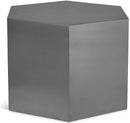 Hexagon Brushed Chrome Coffee Table