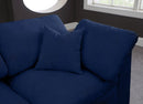 Cozy Navy Velvet Cloud Modular Sectional