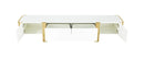 Larvik TV Stand White w/ Gold Frame