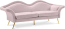 Lips Pink Velvet Sofa