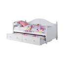 Julie Ann Twin Daybed with Trundle White - NY Furniture Direct (NY)