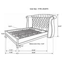 Barzini Wingback Platform Bed