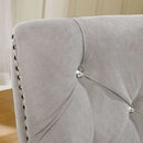 DIOCLES Silver/Light Gray Side Chair (2/CTN)