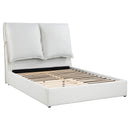 Gwendoline Upholstered Platform Bed with Pillow Headboard White - NY Furniture Direct (NY)