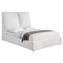 Gwendoline Upholstered Platform Bed with Pillow Headboard White - NY Furniture Direct (NY)
