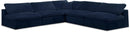 Cozy Navy Velvet Cloud Modular Sectional