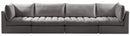 Jacob Grey Velvet Modular Sofa