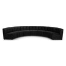 Limitless Black Velvet 7pc. Modular Sectional