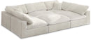 Cozy Cream Velvet Cloud Modular Sectional