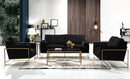 Mila Black Velvet Chair