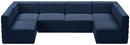 Quincy Navy Velvet Modular Sectional