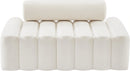 Melody Cream Velvet Loveseat