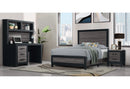 Lisbon Grey and Black Nightstand