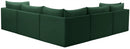 Jacob Green Velvet Modular Sectional