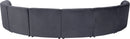 Limitless Grey Velvet 8pc. Modular Sectional