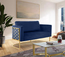 Casa Navy Velvet Loveseat
