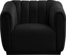 Dixie Black Velvet Chair