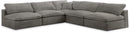 Cozy Grey Velvet Cloud Modular Sectional