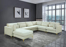 Julia Cream Velvet Modular Sectional (7 Boxes)