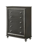 Kaitlyn Metallic Gray Chest