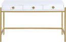 Abigail White / Gold Desk/Console