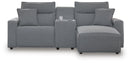 Modmax II Power Reclining Sectional with Chaise and Console