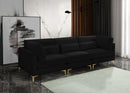 Julia Black Velvet Modular Sofa (3 Boxes)