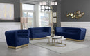 Bellini Navy Velvet Chair