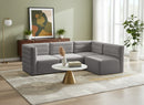 Quincy Grey Velvet Modular Sectional