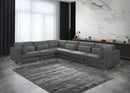 Julia Grey Velvet Modular Sectional (6 Boxes)
