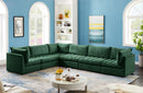 Jacob Green Velvet Modular Sectional