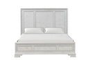 Stella Mia E.King & Queen Bed White & White