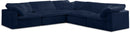 Cozy Navy Velvet Cloud Modular Sectional