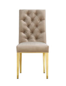 Capri Beige Velvet Dining Chair