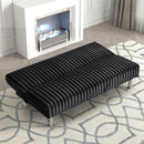 Hinwil Futon Sofa Bed Pink, Beige Grey, & Black