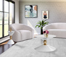 Malia White / Gold End Table